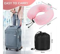 Travel Pillow,Memory Foam Cervical Pillow,Essential Neck Support Pillow For Travel,Carry Bag Included,Ear Plugs And Sleep Mask.[T27]