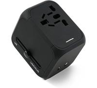Travel Plug Adapter,Universal Plug Adapter with 2 USB C Ports and 1 USB A Port Travel Adapter for Germany Great Britain USA Japan Australia