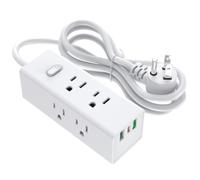 Travel Plug Adapter - Universal Power Strip, Worldwide Charging Outlet