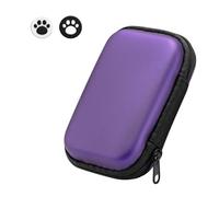 Travel Protective Case Arcopin avec 2 Bacs de Protection de Joystick - Étui Rigide Anti-Rayure pour Miyoo Mini Plus / RG35XX / R36S / R35S (Violet)