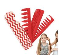 Travel Salon Texture Comb - Curly Hair Comb, Wide Tooth Combs for Thick Hairs, Root Volume Tool with Bangs Styling, Detangling Hair Accessory, Volumizing Bristle Kit for Styling