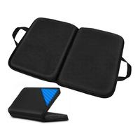 Travel Seat Cushion Pad - Portable Foldable Comfortable Chair Support for Long Flights Outdoor Events | Compact Plane Seat Pad for Home Office Car Stadium Bleacher Camping Picnic Travel Adventures