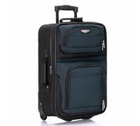 Travel Select Amsterdam Softside Expandable Rolling Luggage, TSA-Approved, Lightweight, Navy, Carry-on 21-inch