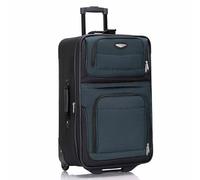 Travel Select Bagage Vertical Extensible Amsterdam, Bleu Marine, Checked-Medium 25-inch, Bagage Vertical Extensible Amsterdam