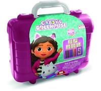 Travel Set - MULTIPRINT - 42117 - 5 tampons Gabby et la Maison magique, 10 crayons