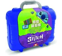 Travel Set - Multiprint - 42134 - 5 Tampons Stitch. 10 Crayons