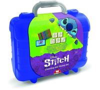 Travel Set - MULTIPRINT - 42134 - 5 tampons Stitch, 10 crayons