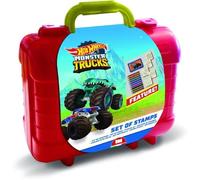 Travel Set - Multiprint - 42143 - 5 Tampons Hot Wheels. 10 Crayons