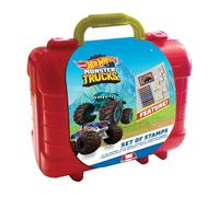 Multiprint – Set de voyage 42143 – 5 tampons Hot Wheels et 10 crayons – Bleu G