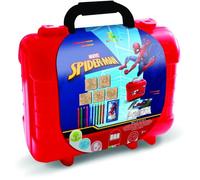 Travel Set - MULTIPRINT - 42817 - 5 tampons Spiderman - 10 crayons - 1 tampon encreur