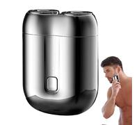 Travel Shaver - Shavers électriques pour homme | Double-Head Motor Electric Shaver Pocket Size Rotary Shaver Waterproof Face Storm Shaver For Wet And Dry Use