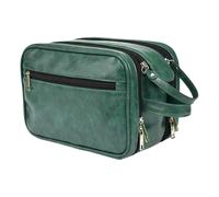 Travel Shaving Kit Case | PU Leather Toiletry Bag | Large Capacity Cosmetic Bag | Men’s Toiletry Organizer, Business Travel Toiletry Case, Compact Shaving Organizer, Travel Organizer for Toiletries