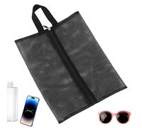 Travel Shoe Bags, Mesh Shoe Storage Organizer, Zippered Footwear Pouch for Packing and Organizing 12.6x10.63x0.39 in, Travel Pouch with Zipper, Lightweight Beach Bag for Travel