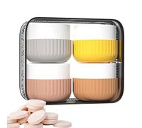 Travel Size Containers, Portable Leakproof Shampoo Bottles, 2.05x2.05x1.87 inches Versatile Storage Organizers for Face Cream, Lotion, Facial Cleanser, Cosmetics, Travel Essentials