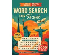 Travel Size Word Search Book Volume 1: Relaxing Word Search Puzzles for Journeys Near and Far | Travel Size | Large Print | puzzles for adult, jon and eldery