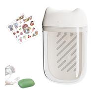 Travel Soap Case, Compact Draining Dish with Lid, 4.63x2.69x1.85 inches Portable Storage Box with Sturdy Build, Soap Holder, Shampoo Bar Container Secure Design for Camping and Bathroom Use