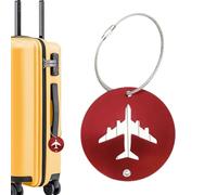 Travel Tags Round Name Card - Aluminum 6x6cm | Gold Luggage Label For Suitc