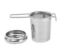 Travel teaInfuser with Handle - Foldable Fine Mesh Strainer, Drinks Strainer TeaInfusers Cafe Camping Workplace Kitchen | Camping TeaMaker, Office Desk teaInfuser, Reusable teaBall Alternative