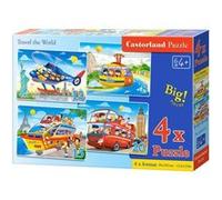 Travel The World, 4x Puzzle(8+12+15+20) - Castorland G