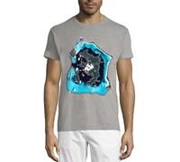 Travel The World Bora Bora Island from Space Crew Neck Cotton T-Shirt Homme Gris, gris, 4XL