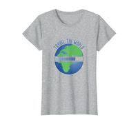 Travel The World Loading. Globe-Trotteurs et Amateurs de Voyage T-Shirt, Femme, Gris Chiné, 3XL