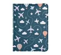 Travel The World Portefeuille de voyage en cuir étanche pour passeport et argent pour documents de voyage en famille