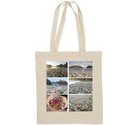 Travel the world Sea Glass Beach California Sac fourre-tout en coton naturel Blanc