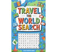 Travel The World Word Search: Theme-Fill in Mind Wellness Puzzle Workbook for Adult Solvers with Earth Study Theme