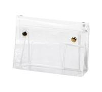 Travel Toiletry Bag, 6-Layer Pencil Organizer, Clear Storage Case 7.09x2.76x4.13 inches, Multi-Compartment Makeup Holder, Compact Stationery Box for Adults, Teens, School Or Vacation Use