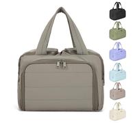 Travel Toiletry Bag for Women, Standing Makeup Bags, Large Capacity Wide-Open Travel Cosmetic Bag, 4 in 1 Multi Functional Lightweight Makeup Bags (#8)