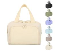 Travel Toiletry Bag for Women, Standing Makeup Bags, Large Capacity Wide-Open Travel Cosmetic Bag, 4 in 1 Multi Functional Lightweight Makeup Bags (#4)