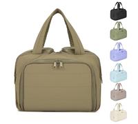 Travel Toiletry Bag for Women, Standing Makeup Bags, Large Capacity Wide-Open Travel Cosmetic Bag, 4 in 1 Multi Functional Lightweight Makeup Bags (#7)