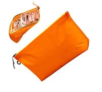 Travel Toiletry Bag - Nylon, Pochette de rangement pliable | Waterproof Makeup Organizer, Cosmetic Travel Bag for Picnic, Road Trip, Gym, Beach Outing, Outdoor Adventure, orange., riferimento