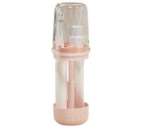 Travel Toothbrush Case - Large Storage Holder for Bathroom Vanity | Pet Cup with Pp Base, Transparent Shape Easy Find, Inverted Cover Quick Drain, Dust Protection Feature, Home Dorm Hotel Family Use