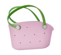 Travel Tote Beach Bag - Waterproof Rubber Carryall | Fashionable Portable Organizer for Poolside, Cruise, Resort, Hiking, Yoga, Sports, Picnic, Shopping, Weekend Trips, Lightweight Summer Handbag