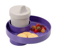 Travel Tray Rond, fabriqué aux États-Unis, convertissez facilement votre porte-gobelet existant en plateau et porte-gobelet pour une utilisation dans un siège auto, un rehausseur, une poussette, une