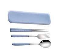 Travel Utensils Case, Stainless Steel Flatware Kitchen Accessories with Compact Storage, Camping Flatware Sets with Portable Design, Home Wedding Party, Picnic Outdoor College Travel Daycare Road