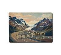 Travel Vintage Canada Icefields Parkway Plaque en métal