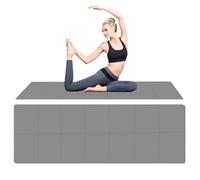 Travel Yoga Mat - Folding Exercise Mats | Anti-Slip Portable Widened And Thickened | Anti-Slip Portable Foldings Double-sided Workout Mat | Carry Bag Folding Workout Mats For Floor Exercises