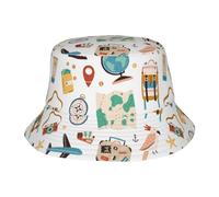 Travel1 Imprimer Bob Chapeaux Pliable Chapeau Soleil Mode Casquettes Visières pour Sports Plage Randonnée