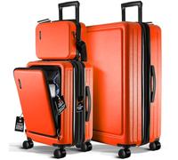 TRAVELARIM Bagage de Cabine, Orange, 3 Piece Set (24"/28")
