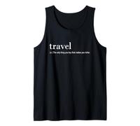 Traveler Funny - Ne voyagez Que ce Que Vous Achetez Débardeur