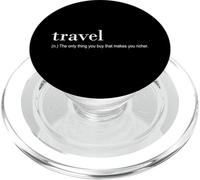 Traveler Funny - Ne voyagez Que ce Que Vous Achetez PopSockets PopGrip pour MagSafe