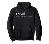 Traveler Funny - Ne voyagez Que ce Que Vous Achetez Sweat à Capuche