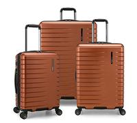 Traveler's Choice Archer Ensemble de valises rigides à roulettes pivotantes en Polycarbonate, Orange, 3-Piece Set, Archer Ensemble de valises rigides à roulettes pivotantes en Polycarbonate