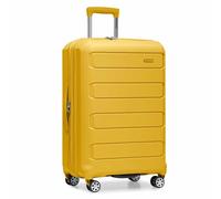 Traveler's Choice Carreaux - Taille M (66 cm), Jaune, 30" Large, Pagosa Valise Rigide et Extensible à roulettes pivotantes indestructibles