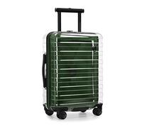 Traveler's Choice Millennial II Valise Rigide Transparente à roulettes pivotantes 56 cm, Vert, Carry-on 22-inch, Valise Rigide Transparente à roulettes pivotantes de 55,9 cm