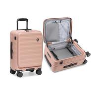 Traveler's Choice Novia Valise extensible en polycarbonate avec roulettes pivotantes Ouverture par le haut, rose, 21-Inch Carry-on, Novia Valise extensible en polycarbonate avec roulettes pivotantes