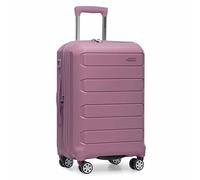 Traveler's Choice Pagosa - Bagage Rotatif Extensible Indestructible, Mauve, Bagage à Main de 55 cm, Indestructible et Rigide Extensible