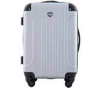 Travelers Club Bagage Spinner Extensible Chicago Rigide, Argent, Cabine de 56 cm
